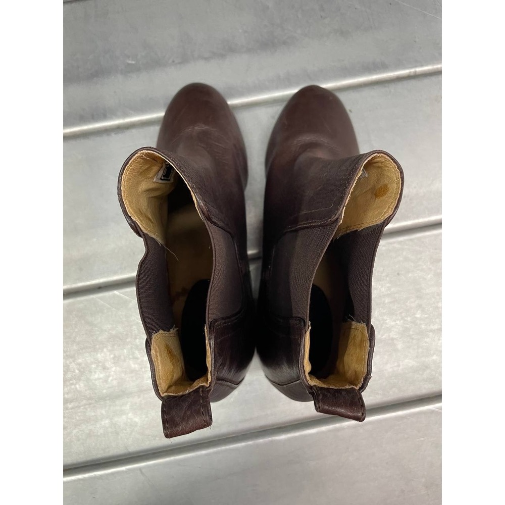 Frye Stella Chelsea Boots Womens 10M Dark Brown Leather Heel Bootie - Picture 4 of 12